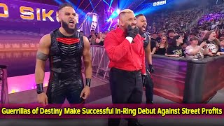 Guerrillas of Destiny Make Successful In Ring Debut Against Street Profits on WWE SmackDown [upl. by Annawit]