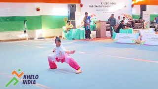 Lanchenbi Chanu🥇Manipur Changquan Group C Khelo India Subjunior Women National Wushu League 2023 [upl. by Maxima]