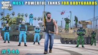 Michael Committed Powerful Tanks Robbery For Bodyguards  Gta V Gameplay [upl. by Renita402]