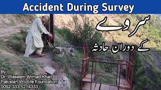 A Small Accident During A Survey  Chairlift in Balakoat  How People Cross Rivers in Valleys [upl. by Arahat962]