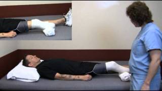 Amputee Exercise  Below Knee  Quad Sets [upl. by Ollecram]