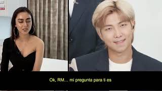 La entrevista de BTS con una chica Sub español [upl. by Annoynek]