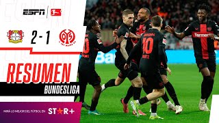 ¡OTRO TRIUNFAZO DE LOS 11 DE LA COMPAÑÍA PARA SEGUIR INVICTOS  B Leverkusen 21 Mainz  RESUMEN [upl. by Eleanor]