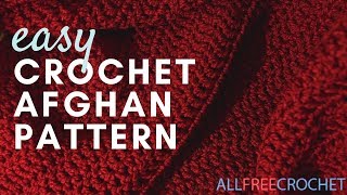 Worlds Easiest Crochet Afghan Pattern [upl. by Eintroc923]