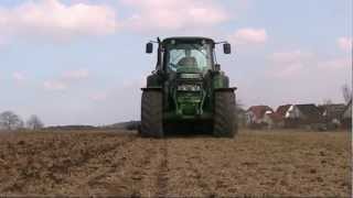 Gerste säen  nachsäen mit John Deere 6630 Premium und Amazone D8  2012 HD [upl. by Vowel]