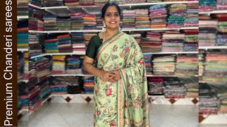 Premium Chanderi sarees Apavaranam  14 November 2024 [upl. by Sky]