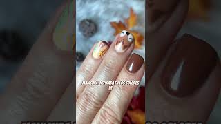 🍁MANICURA semipermanente para OTOÑO 🍁 nailart [upl. by Jopa846]