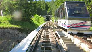 Standseilbahn 382501 Mürren  Allmendhubel Bergfahrt  Funicular [upl. by Donavon]