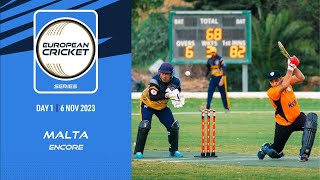 🔴 ECS Malta Encore 2023  Day 1  T10 Live Cricket  European Cricket [upl. by Sidoma125]