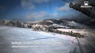 Skigebiet Willingen Fahrt mit der Ettelsbergseilbahn [upl. by Mada]