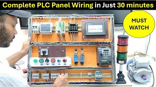 PLC Panel Wiring  How to Design PLC Panel  PLC Panel Kya Hota Hai  plc control panel wiring [upl. by Pazit662]