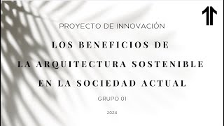 PROYECTO DE INNOVACION Matemática para Arquitectura Grupo 1 [upl. by Delfine]