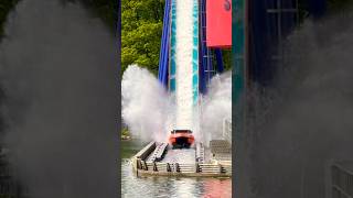 Stormforce 10 Drayton Manor themepark ride draytonmanor waterride shorts water splash resort [upl. by Ttenyl781]