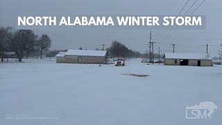 01152024 Rogersville AL  Snow Sleet and cars traveling [upl. by Radloff14]