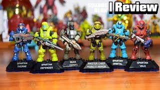 HALO HEROES SERIES 1  REVIEW  MEGA BLOKS  MEGA CONSTRUX  MEGA  ACTION FIGURES [upl. by Tobin]