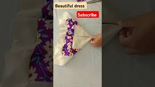 Beautiful dress cutting stitching method sewing fashion youtubeshort viralvideo [upl. by Suirtimid]