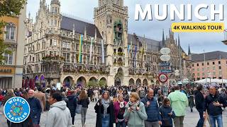 Experience the BEST of Munich Germany in AUTUMN 2024 4K Walking Tour [upl. by Figone]