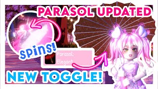 NEW Parasol Toggle amp OG Parasol Rework Royale High Valentines Update 2022 [upl. by Oemac]