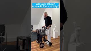 Wie laufe ich mit einem Rollator richtig  fabel [upl. by Ahsenit]