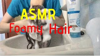 ASMR  foamy time w Dove Shampoo washing my hair intense relaxation 🕊 [upl. by Dunlavy707]