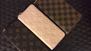 Louis Vuitton Zippy and Clemence Wallets Review and comparison Both Empriente and Canvas [upl. by Diandre]