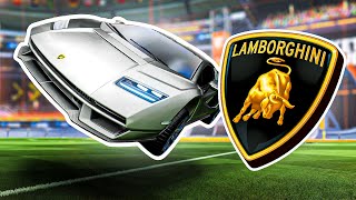 NEW LAMBORGHINI FREESTYLING IN ROCKET LEAGUE [upl. by Eceerahs]