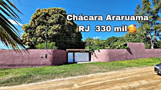 🥰Chácara Araruama RJ 330 mil Porteira Fechada 4400² metros de terreno diversas árvores frutíferas [upl. by Suoilenroc]