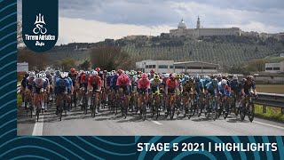 TirrenoAdriatico EOLO 2021  Stage 5 Highlights [upl. by Klemm]