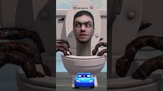 Escape from Skibidi Toilet Lightning McQueen  Car Ride Chase mcqueen skibiditoilet carridechase [upl. by Renelle]