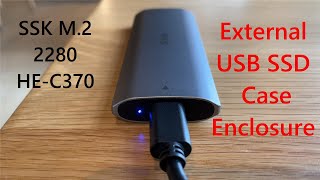 SSD Case Review and Setup  USB SSK M2 NVME  External Portable SSD Enclosure Case [upl. by Cartwell]