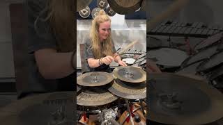 Anika Nilles Test Drives Terry Bozzios kit at Westlake Drum Center [upl. by Niwre939]