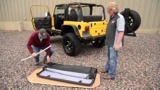 Bestop Installation of a Trektop on a TJ 9706 Jeep Wrangler [upl. by Ellsworth793]