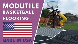 ModuTile Outdoor Basketball Court [upl. by Yartnod807]