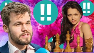 Perfect chess game 167 Magnus Carlsen vs Alexandra Kosteniuk [upl. by Valente]