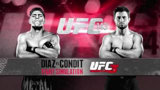 UFC 143 Nick Diaz vs Carlos Condit UFC Undisputed 3 Simulation Trailer TRUEHD QUALITY [upl. by Boorer]