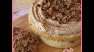 Cookie Cake relleno de Crema de cookies [upl. by Skelly499]