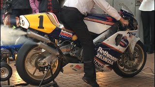 HONDA 2stroke NSR500 1989 WGP500 Exhaust Sound [upl. by Hanford]