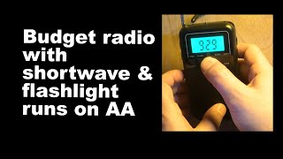 Budget Shortwave radio runs on AA batteries [upl. by Julee]