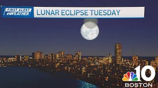 Supermoon lunar eclipse preview plus more great weather in Boston [upl. by Adran]