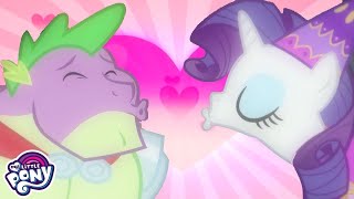 My Little Pony  Rarity and Spikes Love Story  My Little Pony Friendship is Magic  MLP FiM [upl. by Haidebej]