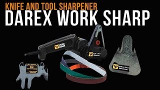 Darex Work Sharp Knife and Tool Sharpener  Tutorial [upl. by Natsreik]