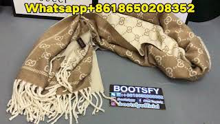 stylishGucci Wool GG Jacquard Scarf from BOOTSFY [upl. by Oigaib]