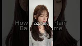 How to Cut your curtain bangs at homehairstylesbangs [upl. by Marola]