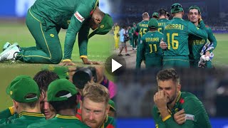 South Africa All Crying Moments After Loose Against Australia in WorldCup2023 Semifinals [upl. by Joliet]