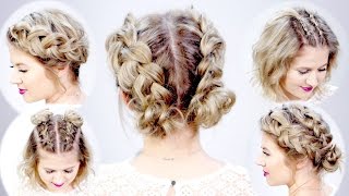 5 DOUBLE DUTCH BRAIDED HAIRSTYLES FOR SHORT HAIR  Milabu [upl. by Nadual]