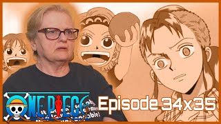 BELLEMERE SAN  Grandma Reacts To One Piece Episode 34 and 35 [upl. by Eelanej290]