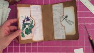 Tutorial How to neatly align the holes in a journal cover for binding [upl. by Aicenek654]