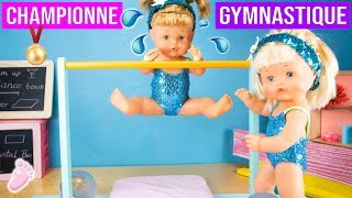 😂 NOA ET NOÉ 24 heures de gymnastique  🤸‍♀️ Les poupées jumelles ont de nouveaux maillots 💖 [upl. by Mort]