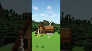 Minecraft How to Build a Small Cabin  Tutorial [upl. by Nomead]