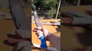 I made a gladiator sword made of wood gladiator bushcraft explore [upl. by Basile955]